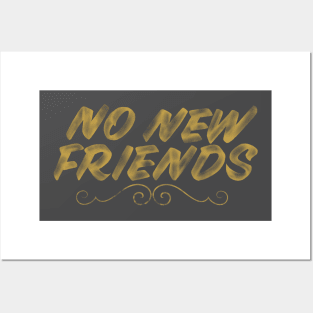 No New Friends Posters and Art